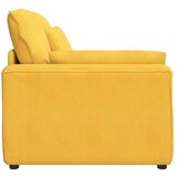  Modularni kauč s naslonom za ruke i jastucima svijetložuti 100 cm - Svjetložuta Kutna sofa | shoptok.hr