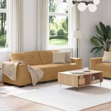  2-delni set kavčev s blazinami rjava žamet, (22054608) | Shoptok.si