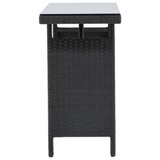 Venture Home Padova vrtni stolić 120 &amp;times; 40 cm, crni Slike