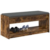 Klupa za hodnik s jastukom Dimljeni hrast 100 x 38 x 46 cm | shoptok.hr
