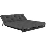 Karup Design Temno siva raztegljiva sedežna garnitura 160 cm Roots Black Night – | Shoptok.si