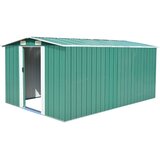 vidaXL Vrtna lopa 257x392x181 cm kovinska zelena Cene