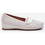 EVENTO Women's Loafers With Intricate Design Made of Eco Leather Off-White Nassnema | Shoptok.si