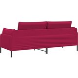 SOFA za 3 osobe 3-sjedalo Vinska crvena 222 x 81 x 89 cm Baršun | shoptok.hr