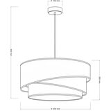 Brilagi Luster na sajli ARROW 1xE27/60W/230V prečnik 45 cm braon | Eponuda.com