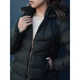 DStreet Women's winter jacket with hood GABRIELLE green