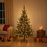 Umjetno božićno drvce s nogom 120 LED lampica | shoptok.hr