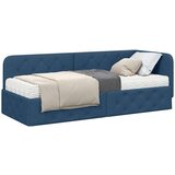 vidaXL kutni okvir kreveta s madracem plava 80 x 200 cm tkanina | shoptok.hr