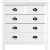 Maison Chic Komoda - Predalnik Hill bela 79x40x80 cm trdna borovina, (21718318) | Shoptok.si