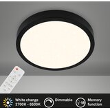 Lesnina XXXL Briloner 3704-015- LED prigušiva stropno svetlo RUNA LED/22W/230V crna + daljinski upravljač | Eponuda.com