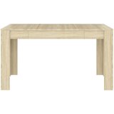  Blagovaonski stol boja hrasta sonome 140 x 74,5 x 76 cm iverica | shoptok.hr