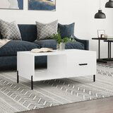 The Living Store Klubska mizica visok sijaj bela 90x50x40 cm inženirski les - Klubska Mizica, (21575240) | Shoptok.si