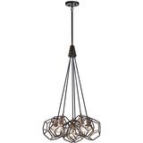 Elstead Lighting Elstead Rocklyn Stropna svetilka s 6 lučmi v obliki kletke, jeklo, E27, (22098313) | Shoptok.si