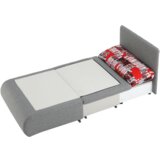Kondela Raztegljiv naslanjač, siv, KENY NEW | Shoptok.si