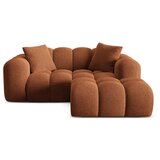 Cosmopolitan Design Kutna garnitura od šenila boja terakote (s desnim kutom/s ležaljkom) Treno – | shoptok.hr