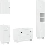  Set kupaonskih ormara od 4 dijela EDE Bijela visokog sjaja | shoptok.hr