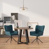 vidaXL Okretne blagovaonske stolice 2 kom plave baršunaste | shoptok.hr