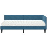  Kotni okvir postelje z matrico Drugo 2 pcs Modra Žamet, (5000123298) | Shoptok.si