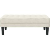  Klupa s jastukom Krema 113 x 57 x 39 cm Baršun | Eponuda.com