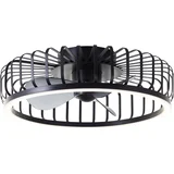 LED stropno svetlo sa ventilatorom CAPO LED/36W/230V crno + daljinski upravljač