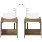  Umivaonik s policom za zid Hrast artisan 49,5 x 44,5 x 65,5 cm | shoptok.hr