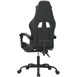  Igraća stolica s osloncem za noge crno-maskirna od umjetne kože | shoptok.hr