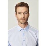 ALTINYILDIZ CLASSICS Men's Light Blue Non-Iron Non-iron Comfort Fit Comfy Cut 100% Cotton Classic Collar Shirt. cene