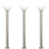  Stupić za zidne lampe 3 kom 120 cm od nehrđajućeg čelika IP44 | Eponuda.ba