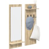 vidaXL Vješalica za kapute na zidu 70 x 10 x 90 cm Konstruirano drvo | shoptok.hr