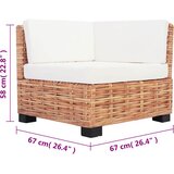 SOFA Set 14 kom Prirodni Ratan | shoptok.hr