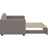 Izvlečna dnevna postelja temno taupe 80x200 cm blago, (20936786) | Shoptok.si