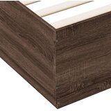 Okvir za krevet s LED svjetlima boja hrasta 150 x 200 cm drveni | shoptok.hr