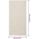  Tepih ZIZUR 60 x 110 cm s izgledom jute unutarnji i vanjski | shoptok.hr