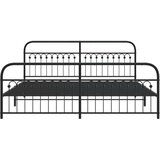 vidaXL metalni okvir kreveta uzglavlje i podnožje crni 193x203 cm | shoptok.hr