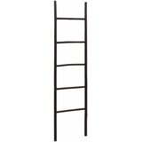  Ljestva za deke Crna 50 x 190 cm Bambus | shoptok.hr