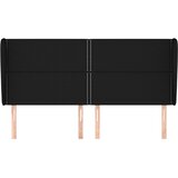  Uzglavlje s ušima crno 163x23x118/128 cm od tkanine | shoptok.hr
