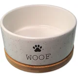 Plaček Pet Products Keramička zdjela za hranu za ljubimce za pse ø 16 cm Dog Fantasy WOOF –