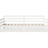  Dnevni krevet s ladicama bez madraca 90x200 cm masivno drvo | shoptok.hr