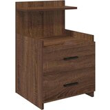 vidaXL Noćni ormarići 2 kom s 2 ladice smeđi hrast 40x36,5x62 cm | shoptok.hr