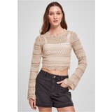 UC Curvy Ladies Cropped Crochet Knit Sweater softseagrass Cene