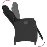  5-dijelni vrtni blagovaonski set s jastucima od poliratana crni | shoptok.hr