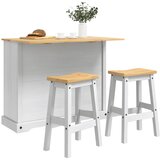  Set kuhinjskog otoka Corona 3 pcs Bijela i vosak od meda | shoptok.hr