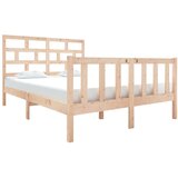  The Living Store Posteljni okvir iz trdne borovine 135x190 cm - Posteljni Okvir, (21502753) | Shoptok.si