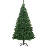 vidaXL Umjetno božićno drvce Zelena 210 cm PVC i Čelik i Plastika | shoptok.hr