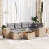 vidaXL 7-dijelni set vrtnih sofa od poliratana s jastucima bež | shoptok.hr