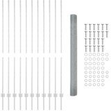  Zavarena žičana ograda s postom 25 x 1,5 m Srebrna Mreža | shoptok.hr
