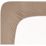 Andrea Simone Smeđa plahta s gumom od jerseya 200x220 cm Boxspring – | shoptok.hr
