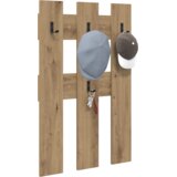 vidaXL Nadwyčajna obešalnik za plašče artisan hrast 65 x 3 x 100 cm | Shoptok.si