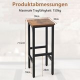 U kompletu s 2 barska stola do 150 kg, rustikalno smeđa. | shoptok.hr