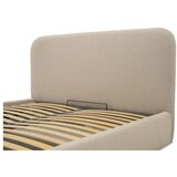 Scandic Bež tapecirani bračni krevet s prostorom za odlaganje s podnicom 140x200 cm Sea – | shoptok.hr